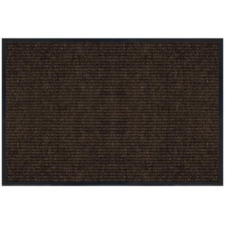 MULTY HOME Platinum Utility Floor Mat, 3 ft L, 4 ft W, 14 in Thick, Polyester Rug, Charcoal 1005382